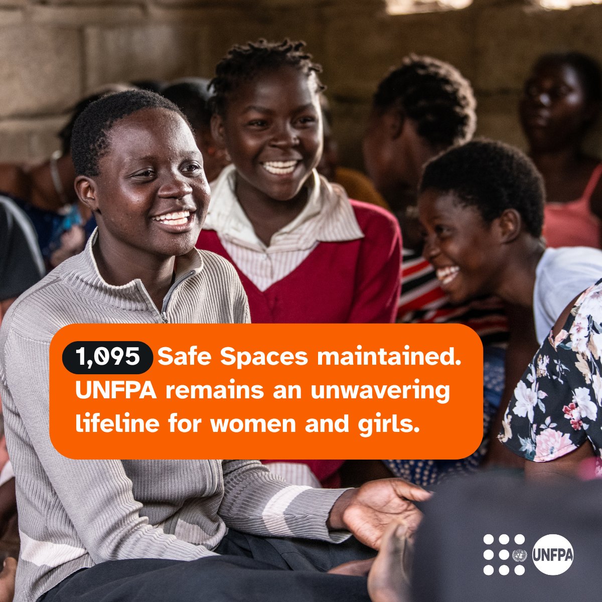 UNFPA's tweet photo. @UNFPA’s commitment is unwavering.

In the first quarter of 2026, we maintained 1,095 gender-based violence safe spaces across 37 countries.

With our appeal only 23% funded though, we need global support: https://t.co/8MvZCY66Jt

#FundUNFPA https://t.co/ZczoAjBweA