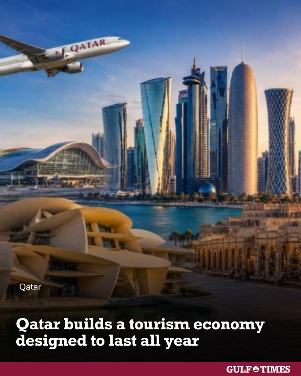 GulfTimes_QATAR's tweet photo. 🇶🇦The conversation around #Qatar’s tourism sector is no longer about “proving itself.” It has become a discussion about a fully #integrated_system moving on several fronts at once, a national strategy with clear, time-bound targets, an #aviation infrastructure managed as a marketing tool, carefully directed hotel investment, a tourism product that keeps reinventing itself, and marketing campaigns rewritten every year
https://t.co/BYKUYB6MyI