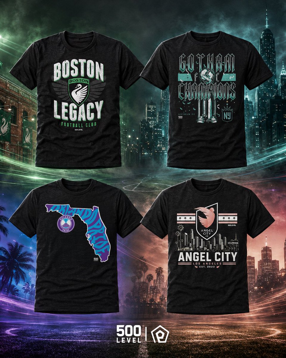 500LEVEL's tweet photo. From Boston to Gotham, Orlando to LA — rep your club wherever the game takes you. ⚽️ Shop #NWSL styles from https://t.co/eh5ufev7YM and let us know which team you’re backing this season!

#LiveLikeaLegend https://t.co/nUOoaHSIR8