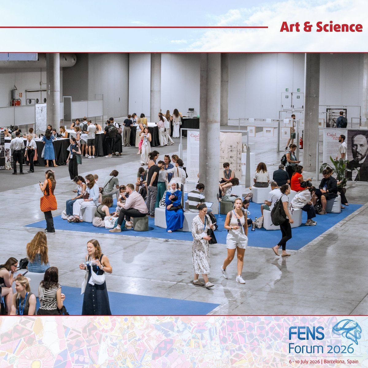 FENSorg's tweet photo. 🎨 Looking back at art and science at #FENS2026!

🧠 Throughout the Forum, art offered creative ways to explore the brain, make complex scientific ideas more accessible and connect with wider audiences.

🔗 Discover more projects where art meets science: https://t.co/88cPEz7B1y https://t.co/rZihsDrT9N