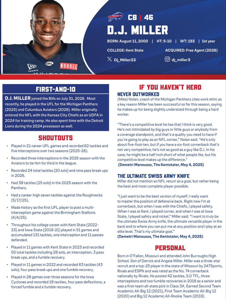 Buffalo Bills PR tweet media