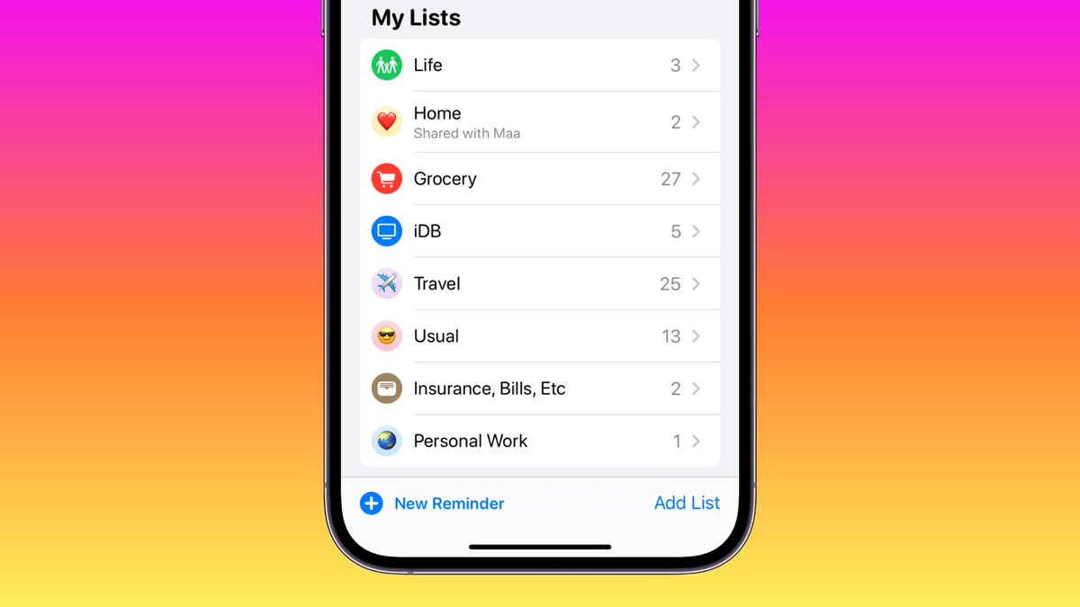 iDownloadBlog's tweet photo. How to change the color and icon of reminder lists on iPhone, iPad, Mac
https://t.co/ee91wjSSvb https://t.co/yYvsGJ7l8W