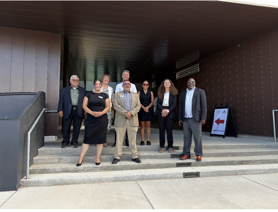 nmhighered's tweet photo. The #HigherEducation Capital Outlay Committee joined Secretary Rodriguez in #Crownpoint to tour the Navajo Technical University campus and review requests for future construction and renovation projects at New Mexico's Tribal colleges. https://t.co/qCumdJrllj