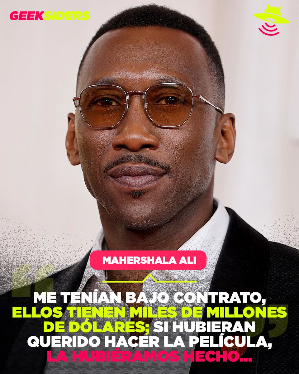 GKSiders's tweet photo. En entrevista con GQ, Mahershala Ali cuestionó a Marvel Studios por no haber llevado a cabo ‘Blade’ 😱😱😱
“Siento que ya estoy listo para dejar atrás las preguntas sobre Blade. Esas preguntas son para ellos.”
#Geeksiders https://t.co/odiQ0zUxid