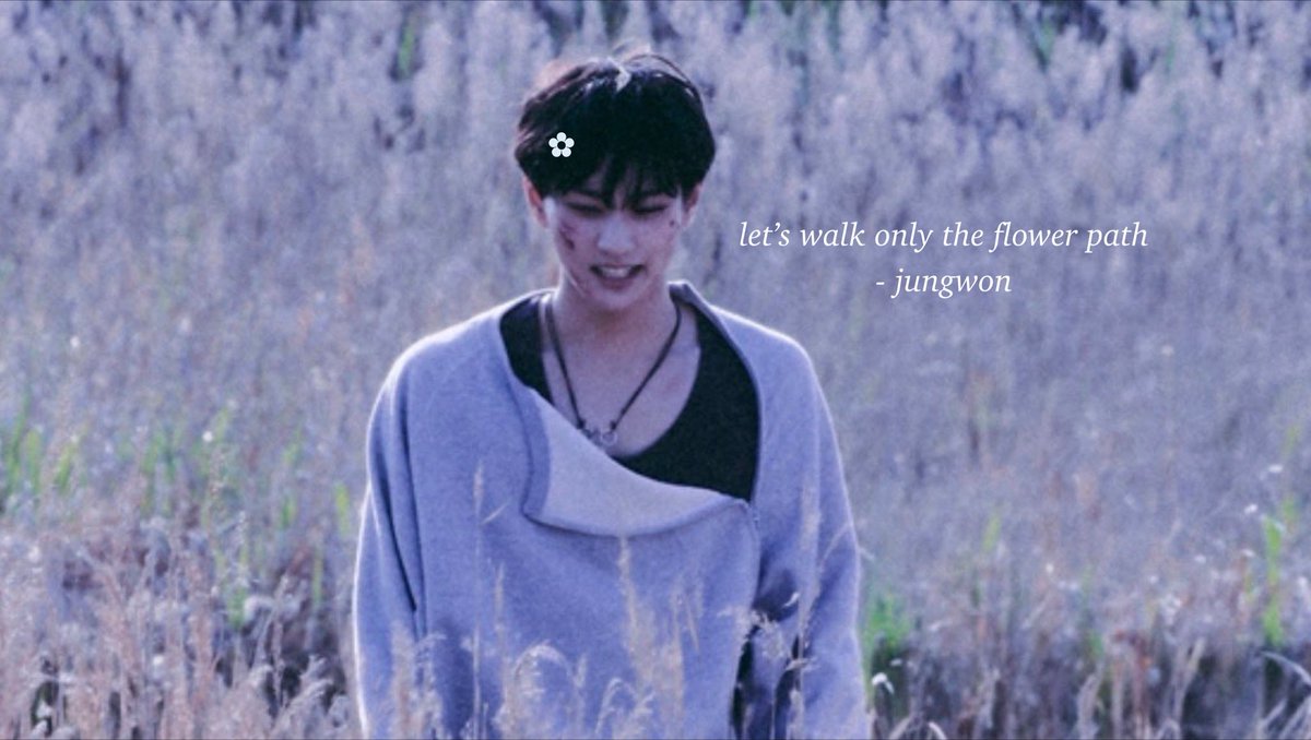 jwkittie's tweet photo. flower path with jungwon https://t.co/0Hg682eovD