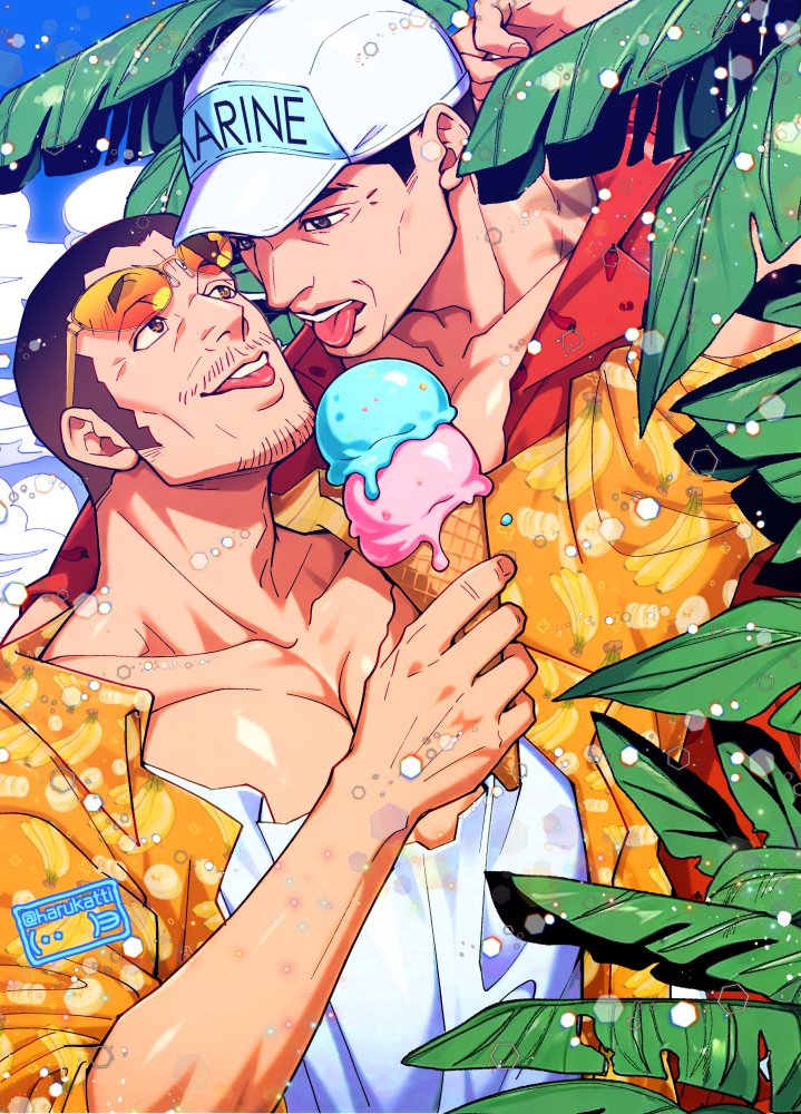 harukatti's tweet photo. サカボルバカンス〜〜〜🌊🏄🍉🍦🌺🌋✨
#サカボル祭り https://t.co/H6MixZzG8R