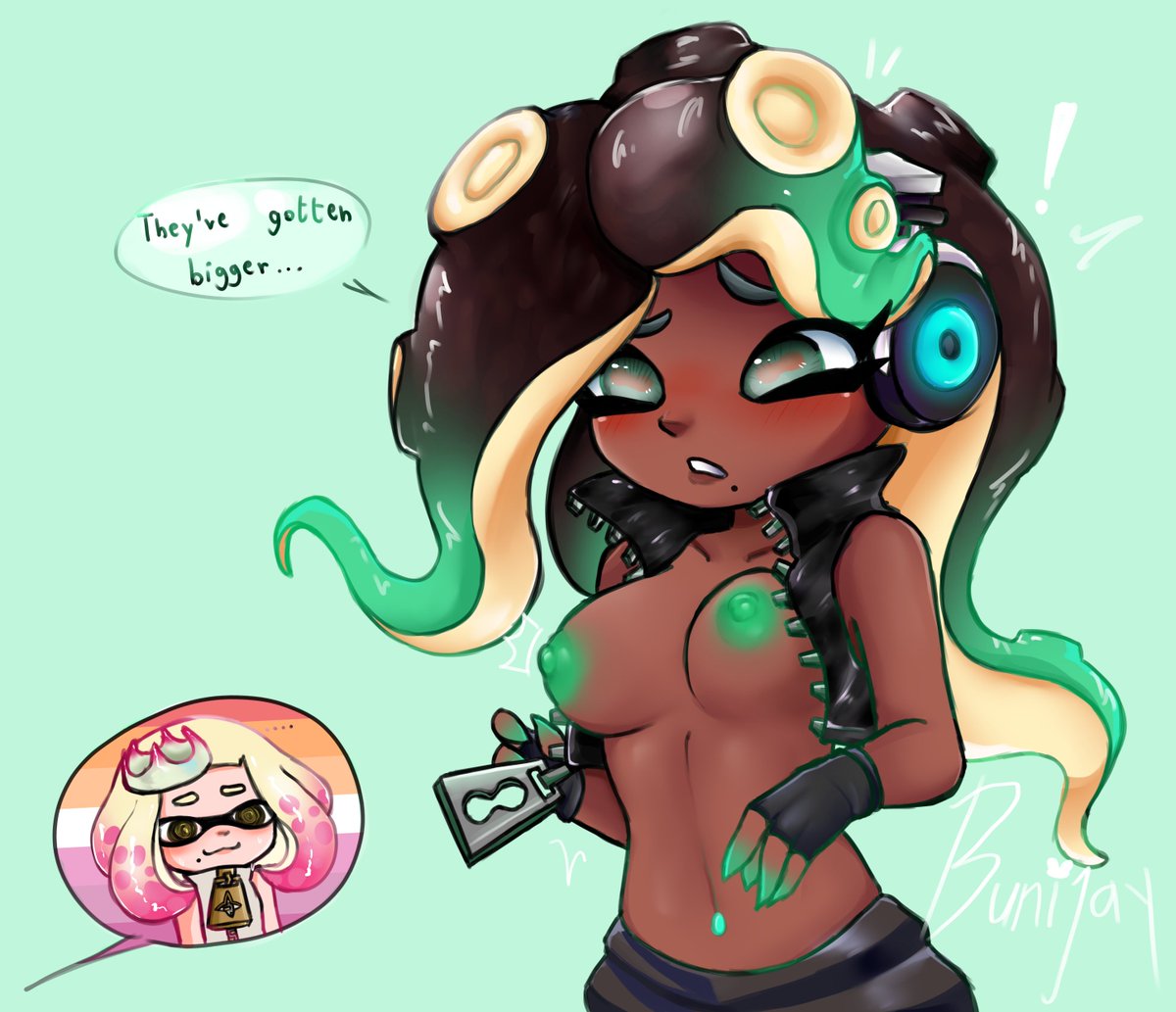 Bunijay's tweet photo. Just finished octo expansion yeah I ain't no larper

[#splatoon #marina #pearl #splatoonNSFW] https://t.co/PI2EFLjawS