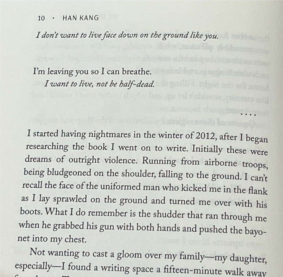 Anggreliani's tweet photo. “i had not reconciled with life, but i had to resume living” https://t.co/gnYQLIClS0