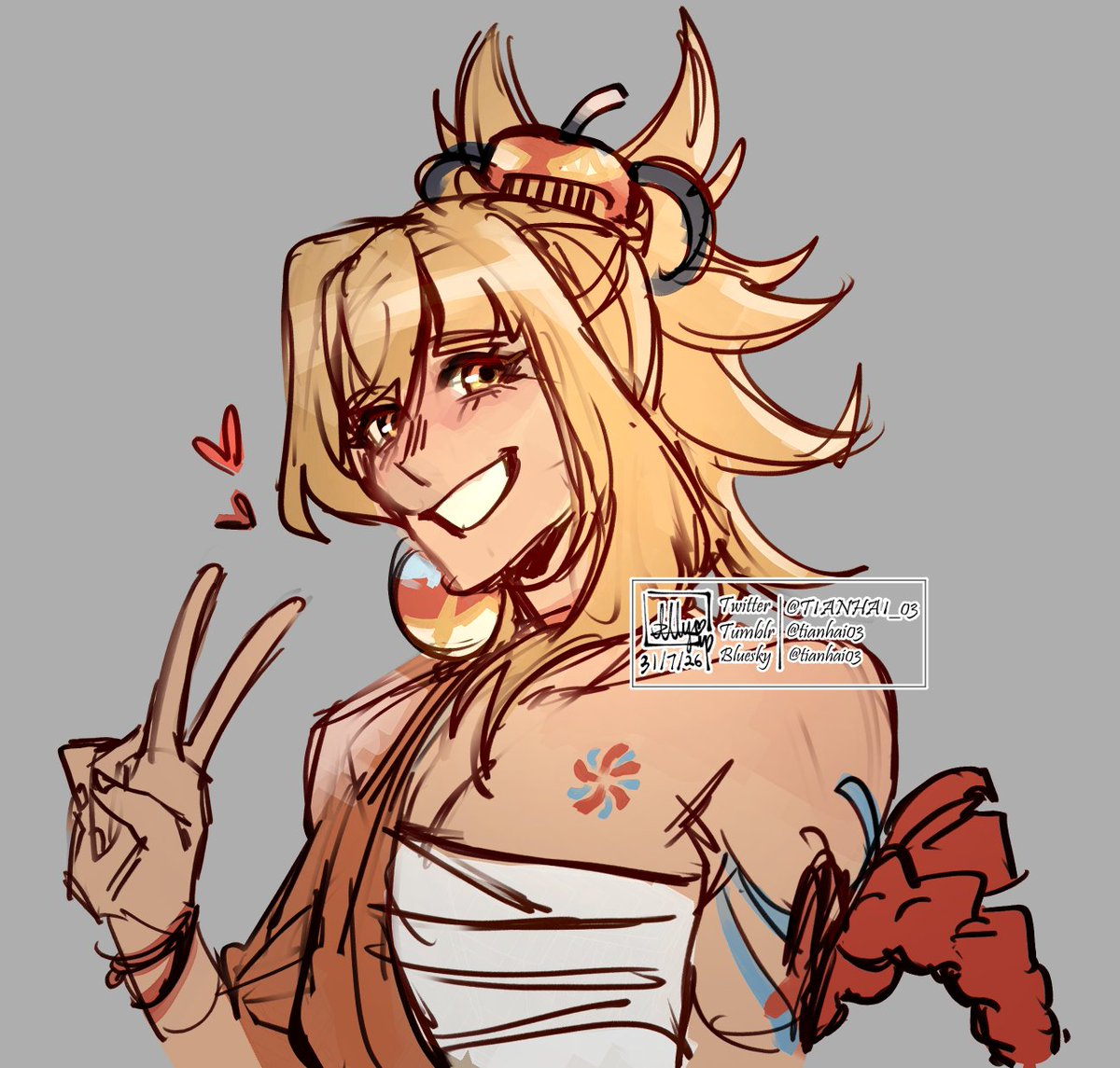 TIANHAI_03's tweet photo. [ genshin impact ] drew two of my partner's favorite characters as a break from doing work :) https://t.co/6pBIS8dEMo