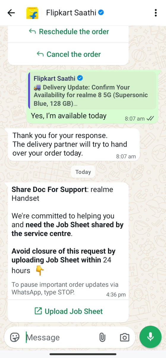 MoumitaDutta555's tweet photo. @flipkartsupport Already visited @realmeIndia service centre in Central Kolkata (central plaza, 41, Bepin Behari Ganguly St, Bow Barracks, Kolkata, West Bengal 700012) provided NOTHING. The members of the service centre behaved very rudely, did not help at all. Who would take the accountability? https://t.co/r31xjMetkm