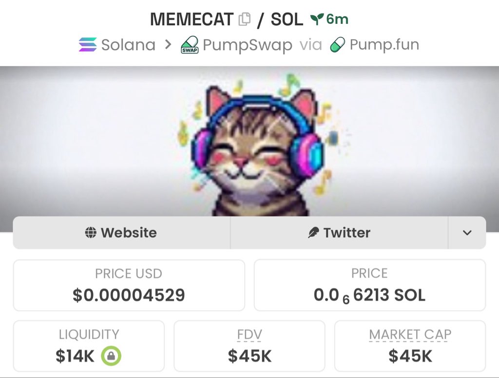defiiOverlord's tweet photo. BUY $MEMECAT NOW! 🔥

Ca addy below 👇 

7wFXukV5XoeSBYy3wkQJ93Ktcc4rt4toMJx2QupYnCQo

#memecat #memecoin #solana https://t.co/tbN4YgBlbD