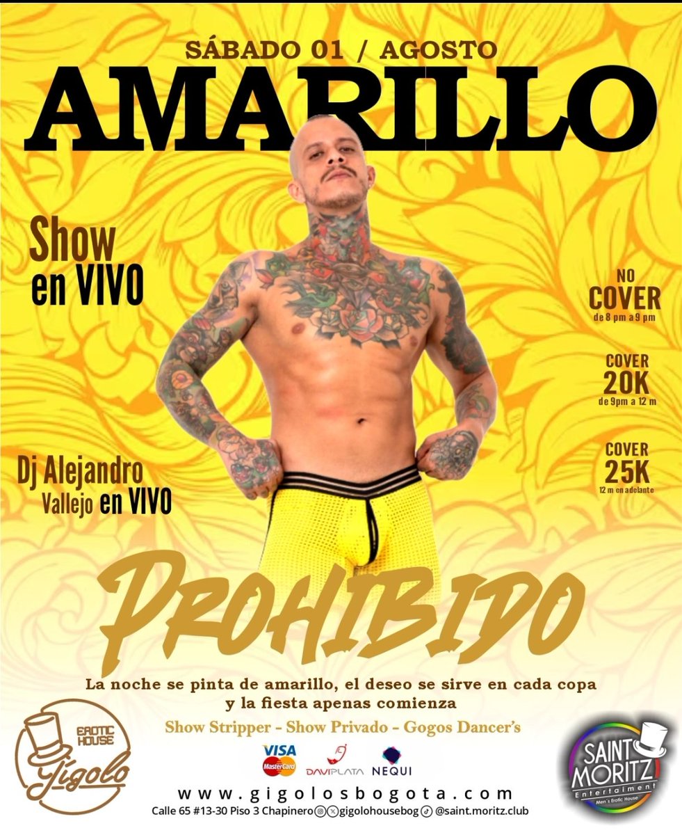 Cityin_com_co's tweet photo. Fin de semana en @gigolohousebogo #chapinero #Bogota #Bar #Rumba #hombres Guía de Comercios LGBT en https://t.co/lTXcd9Rhjd https://t.co/f7JNCbxicB