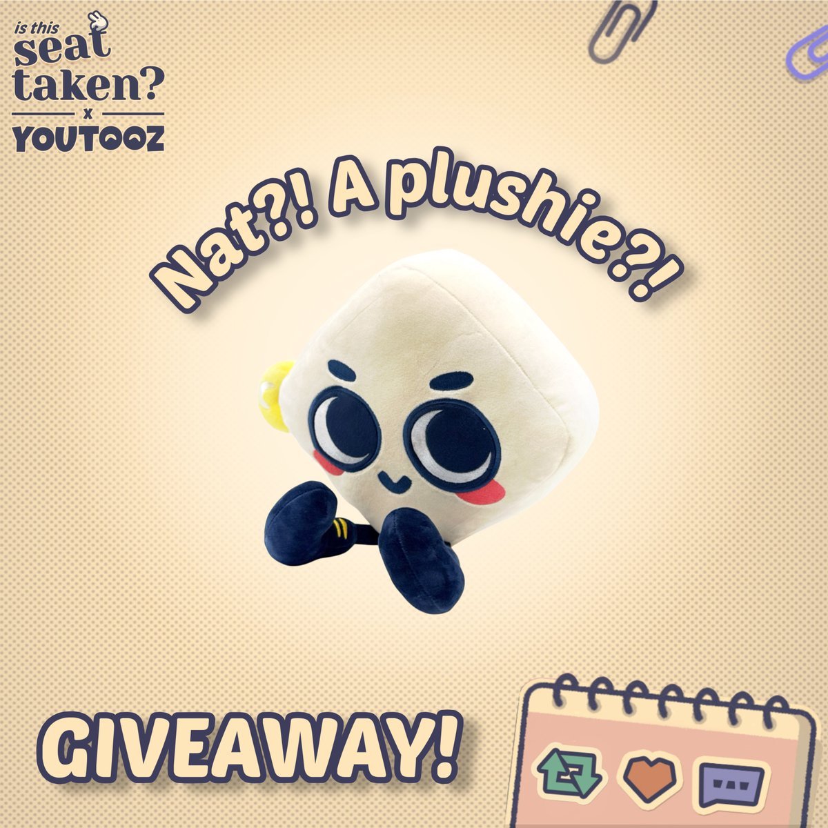 potipotistudio's tweet photo. No more suspense! 😮 We partnered with @youtooz to bring Nat to the real world! 🧸♥️ To celebrate the news, we’re doing a GIVEAWAY! To participate:

1⃣ Follow us and @youtooz
2⃣ Like and retweet this post
3⃣ Comment where and with whom would you take Nat on an adventure! https://t.co/TT6w23NKFD