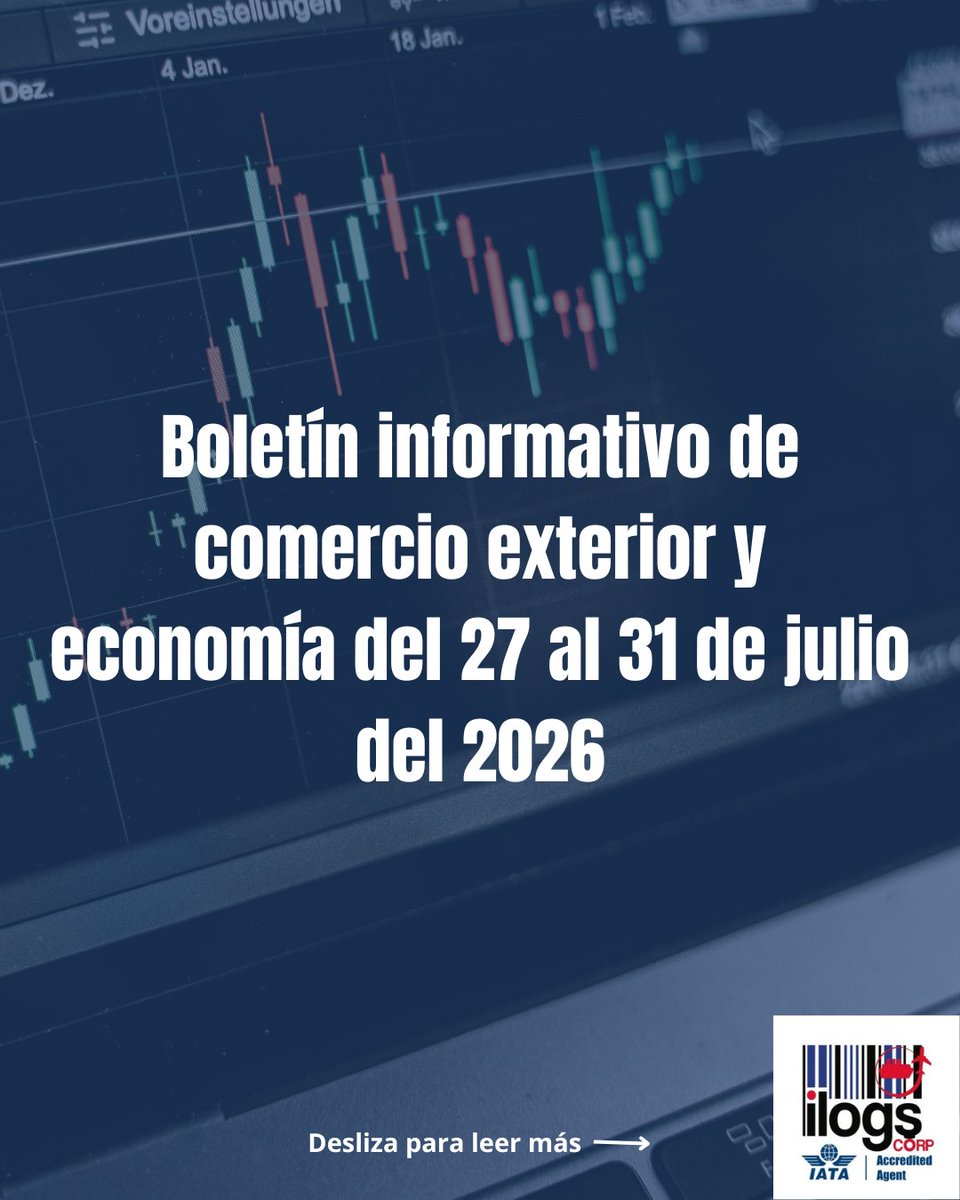 Ilogscorp's tweet photo. esta mira ; 🌎 ¿Qué pasó esta semana en economía y logística?
• Impulso global por tecnología e IA 🤖
• Propuestas gremiales para mipymes 💼
• Movimientos en el dólar 💵

Revisa nuestro Boletín Informativo completo 👇
https://t.co/FmLZpu9K8H
#ilogs https://t.co/VV24guEMVA