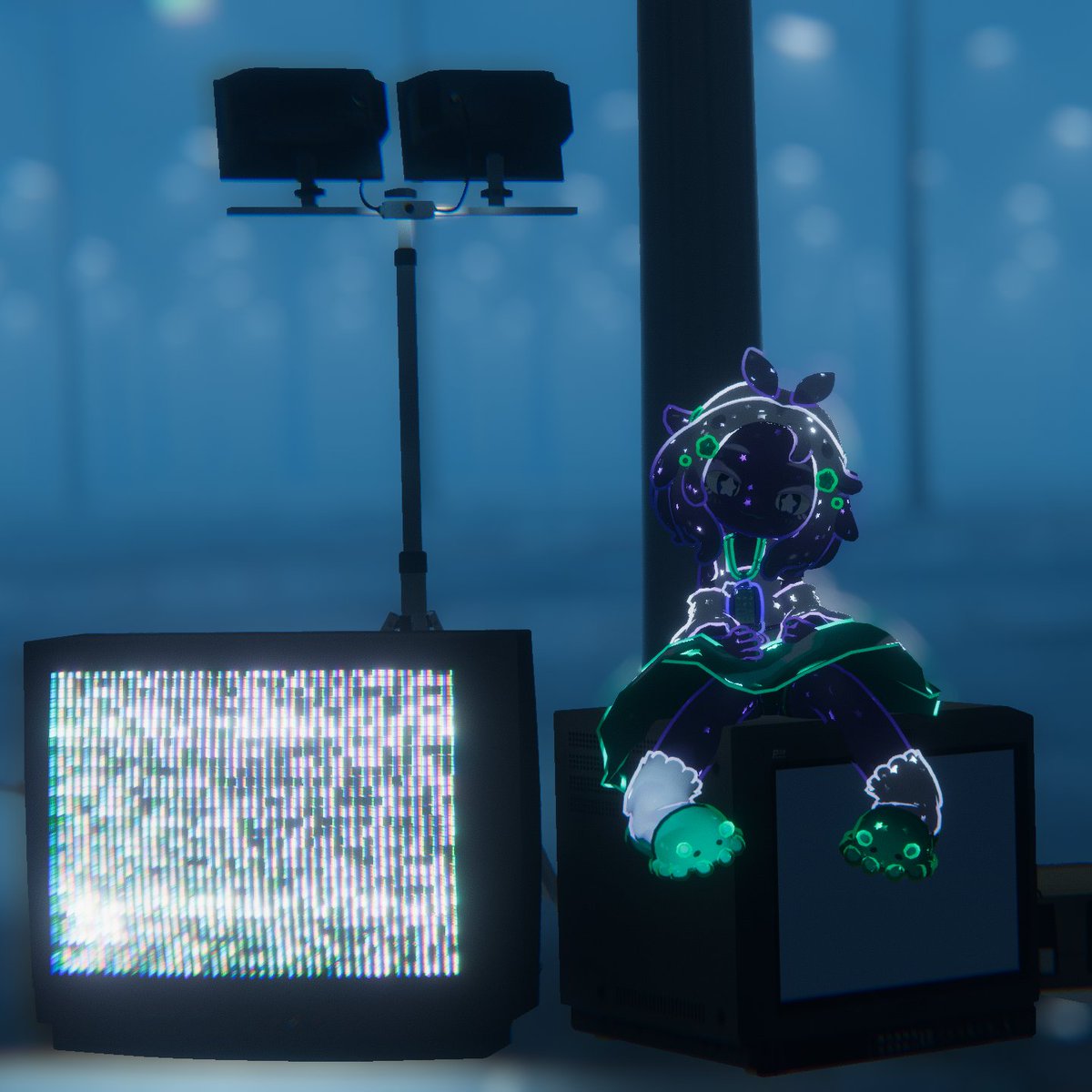 Yugenki_VRC's tweet photo. 📺🛣️✨ #VRChat #VRChatPhotography #Ortwa https://t.co/YoSNMpLjYk