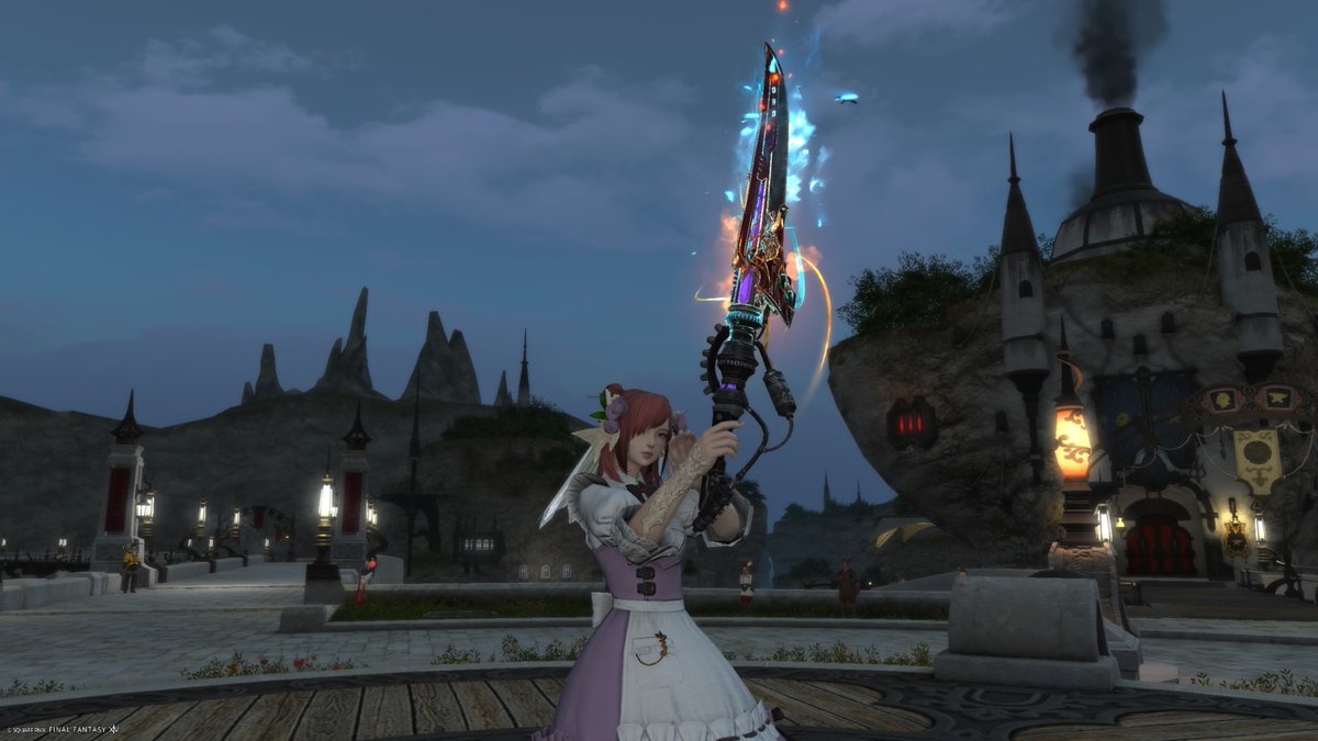 Meru_1013's tweet photo. ファントムウェポン完成した！
あまりにも綺麗すぎる

#おはウラ #FFXIV https://t.co/wmB5J9XJgC