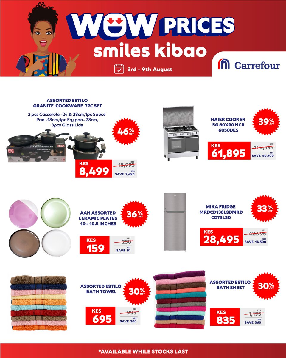 CarrefourKe's tweet photo. Big savings start here. Discover this week's WOW Deals, only at #CarrefourKenya. https://t.co/VLlAxQp6p2