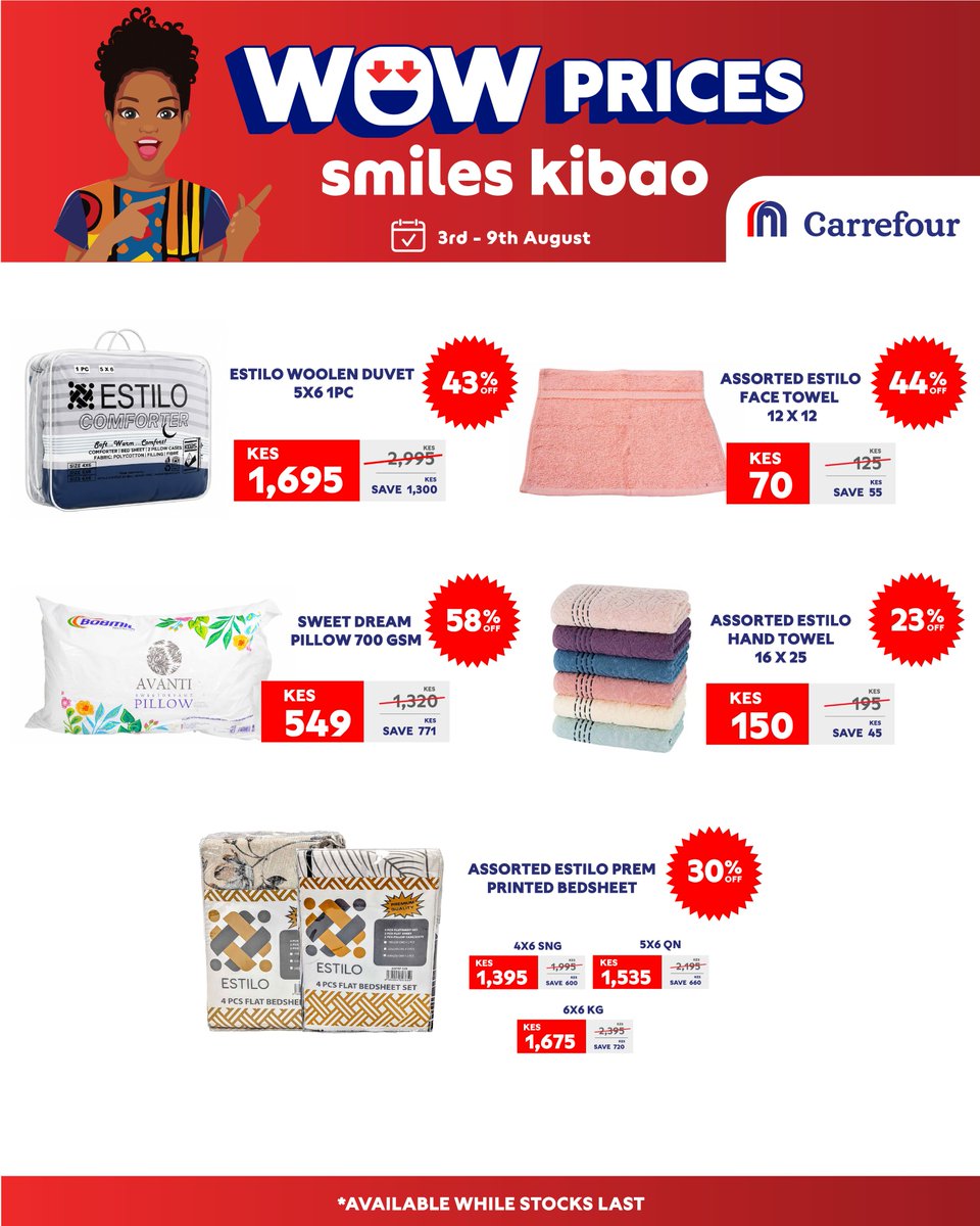 CarrefourKe's tweet photo. Big savings start here. Discover this week's WOW Deals, only at #CarrefourKenya. https://t.co/VLlAxQp6p2