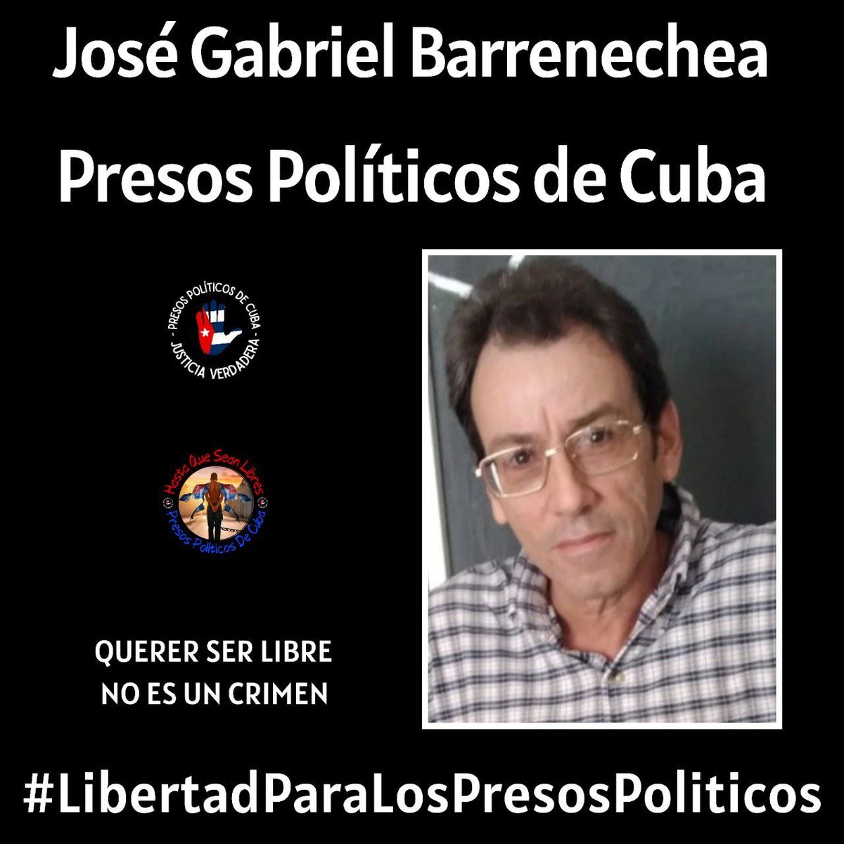 PresosCuba's tweet photo. Queda firme la condena contra el periodista José Gabriel Barrenechea Chávez.

El Tribunal Supremo dejó firme la condena de seis años de prisión impuesta al escritor y periodista independiente José Gabriel Barrenechea Chávez, tras rechazar el recurso de casación presentado por su defensa. Con esta decisión, emitida el 28 de julio de 2026, se agotan los recursos ordinarios disponibles.

La resolución también confirmó las penas de Rafael Javier Camacho Herrera (7 años), Yandri Torres Quintana (8 años) y Rodel Bárbaro Espinosa Rodríguez (5 años), condenados por participar en una protesta en Encrucijada, Villa Clara.

Las defensas denunciaron irregularidades en la valoración de las pruebas y argumentaron que las conductas juzgadas constituían el ejercicio legítimo de la libertad de expresión y el derecho de queja. No obstante, el Tribunal mantuvo íntegramente las condenas.

No lo dejemos solo. 

#HastaQueSeanLibres #Todos  #PresosPoliticosDeCuba