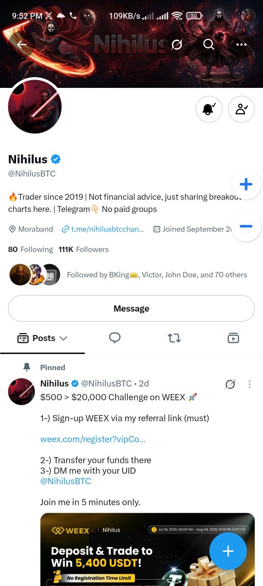 Ronin26Szn's tweet photo. @NihilusBTC I've been  supporting you  for over 2 years Now

Now I think I have to get something special from you @NihilusBTC

All recent post are liked and reposted 🙏❤️ https://t.co/LrrnWM3yEi