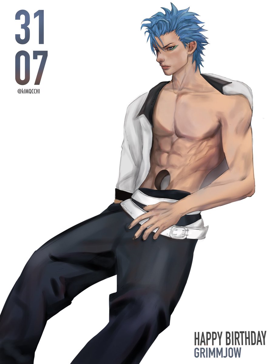 Kimqcchi's tweet photo. Happy Birthday Grimm 🐆
#grimmjow #bleach https://t.co/1xnLzOgjKQ