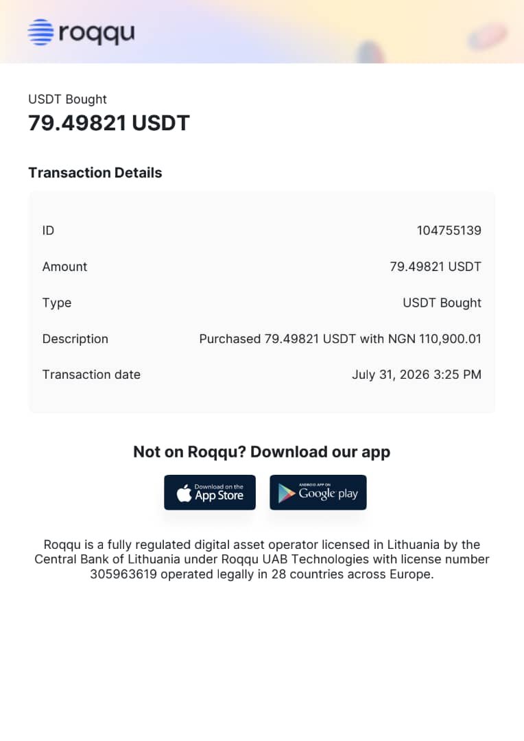 bigmanisbackk's tweet photo. Roqqu is the best for all crypto transactions no cap
Happy 7th Birthday to the Roqqu fam! 🥂

@interesting_aIl  @PatyCantu @gaiuschibueze @roqqupay #RoqquAt7 https://t.co/UgdVrKECHx