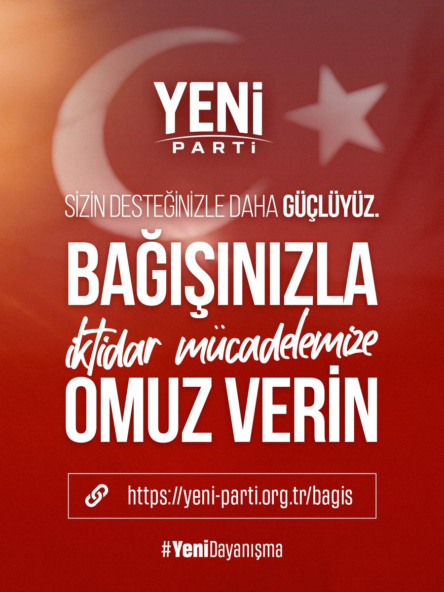 yenipartiyiz's tweet photo. Sizlerin desteğiyle, omuz omuza halkın iktidarını kuracağız! 

Link: https://t.co/kQyPtrdho1

#YeniDayanışma

Hesap Sahibi: YENİ Parti Genel Merkezi

Türkiye İş Bankası
TR51 0006 4000 0014 2011 5395 48

Halkbank
TR31 0001 2001 4790 0086 0000 09

Ziraat Bankası
TR38 0001 0009 0398 4234 2950 01