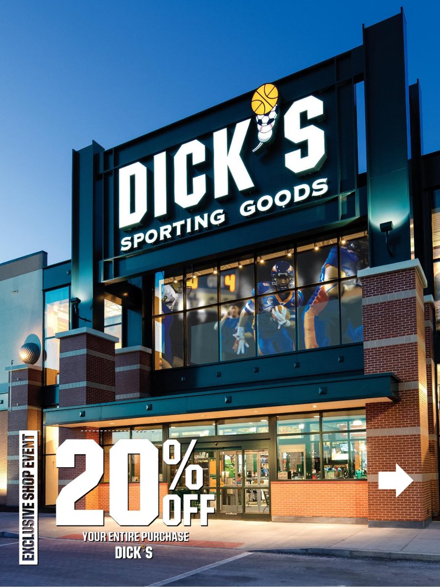 AZPreps365's tweet photo. Game Day Starts Here 🛒 🙌

Score 𝟐𝟎% 𝐎𝐅𝐅 your purchase at 𝐃𝐢𝐜𝐤'𝐬 𝐒𝐩𝐨𝐫𝐭𝐢𝐧𝐠 𝐆𝐨𝐨𝐝𝐬 during the AIA shopping event. Whether you're getting ready for tryouts, game day, or the school year, now's the time to stock up!

🛍️ Valid 7/31–8/3 https://t.co/vocEBK6yhv