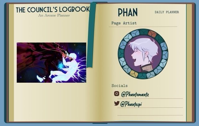 arcaneplanner's tweet photo. We are beyond excited to introduce @phantespi as one of our page artists! Their dedication and creativity have meant so much to this project. https://t.co/YOrbCAMJ1z