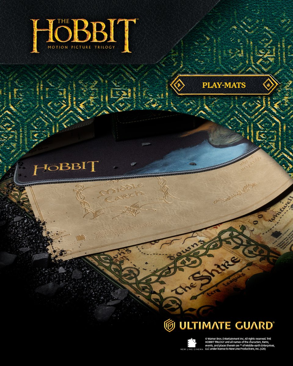 UltimateGuard's tweet photo. From peaceful hills to ancient kingdoms…

Travel across Middle-earth with PlayMats showing maps of The Shire, Middle-earth, Wilderlands, and an original concept art of Thranduil’s Kingdom.

Every game begins with a journey.🗺️ 

#UltimateGuard #TheHobbit https://t.co/azooYiCuCY