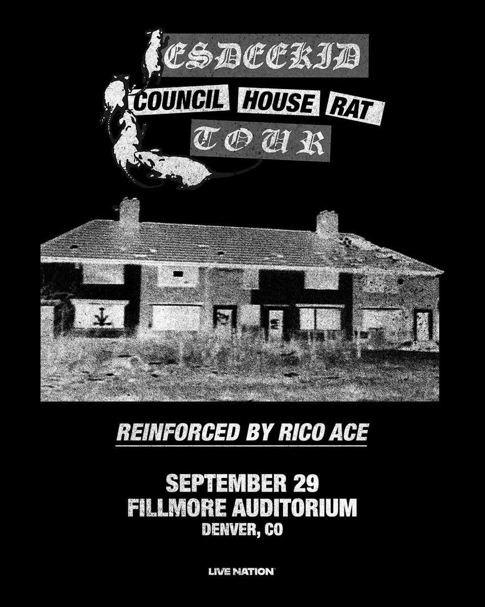 FillmoreDEN's tweet photo. ON SALE NOW! 🔥 

9/29 | @esdeekidd
11/20 | @Tyllaaaaaaa
12/3 - 12/15 | @dbmagazine Metal &amp; Beer Festival

🎫 https://t.co/6J606AFkFn https://t.co/FAYVuWk07x