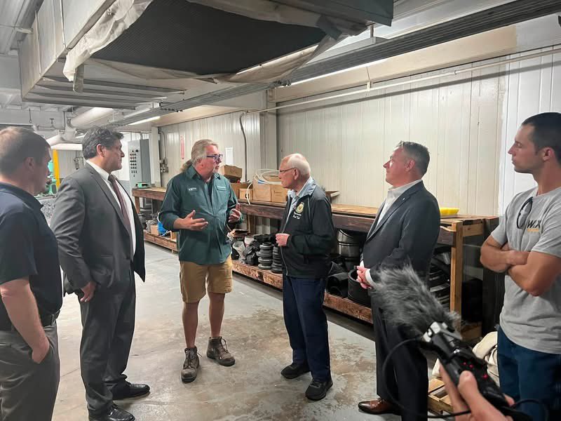 MCCoyCountyExec's tweet photo. This morning, I joined Congressman Tonko at the Coeymans wastewater treatment plant to see the damage from the recent flooding firsthand. We're working together at every level of government to ensure the facility has the resources it needs to continue serving the community. https://t.co/hMFIPcnb6l