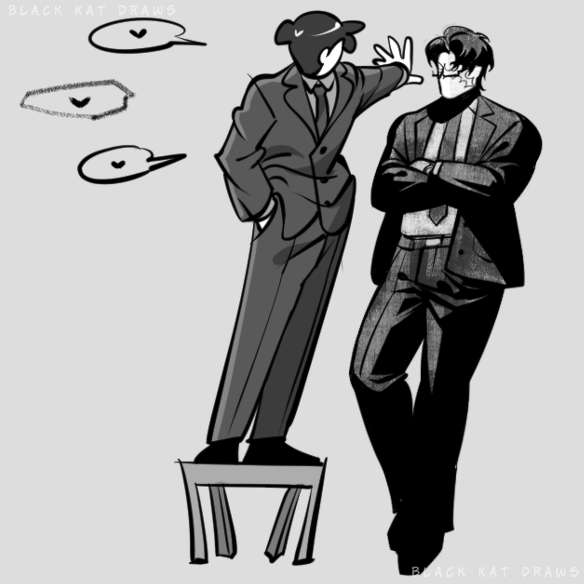 BlackKatDraws's tweet photo. [Toon x Mobster] Short king flirting
#ToonxMobster #TxM https://t.co/CqJtsNUDa7