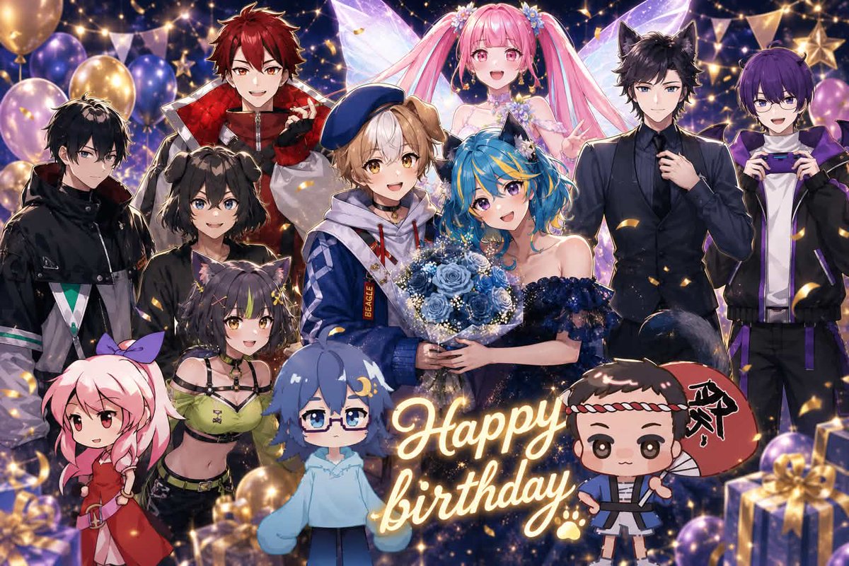 beagle_ototaki_'s tweet photo. 昨日は素敵な誕生日プレゼント(ドッキリ)をいただきました！！

いや～皆様いつも参加してくれてありがとうだよ🫶

IRIAMではゲーム配信できないのでこちらでお礼だけ！！ https://t.co/977Gd80DA1