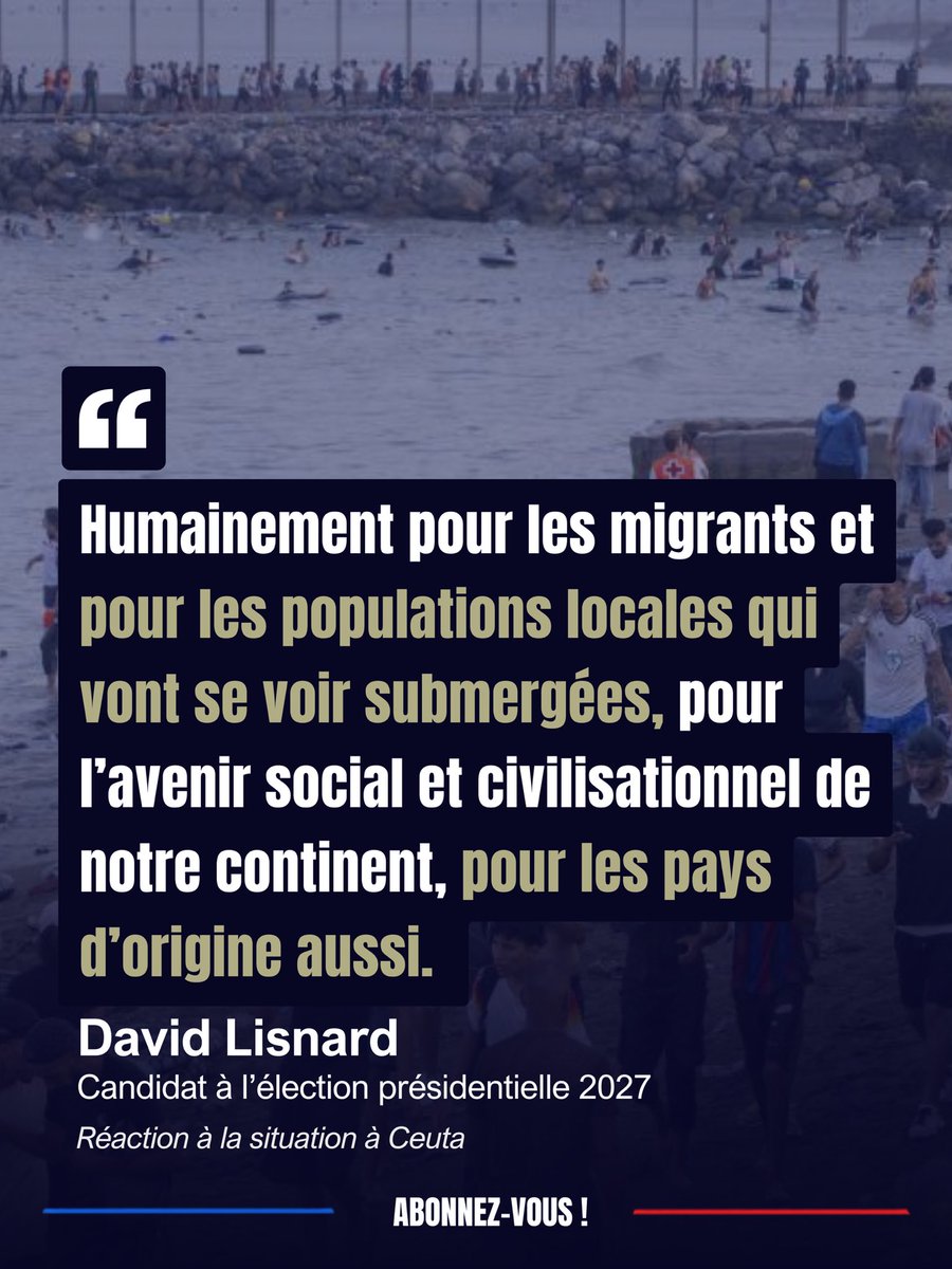 FranceavecDL's tweet photo. Une politique migratoire ne peut pas être décidée sans tenir compte de ses conséquences sur toute l’Europe.

Pour @davidlisnard, les frontières doivent être tenues, les règles revues et les gouvernements assumer leurs responsabilités. L’urgence est de reprendre le contrôle. https://t.co/PKGVLrztKa