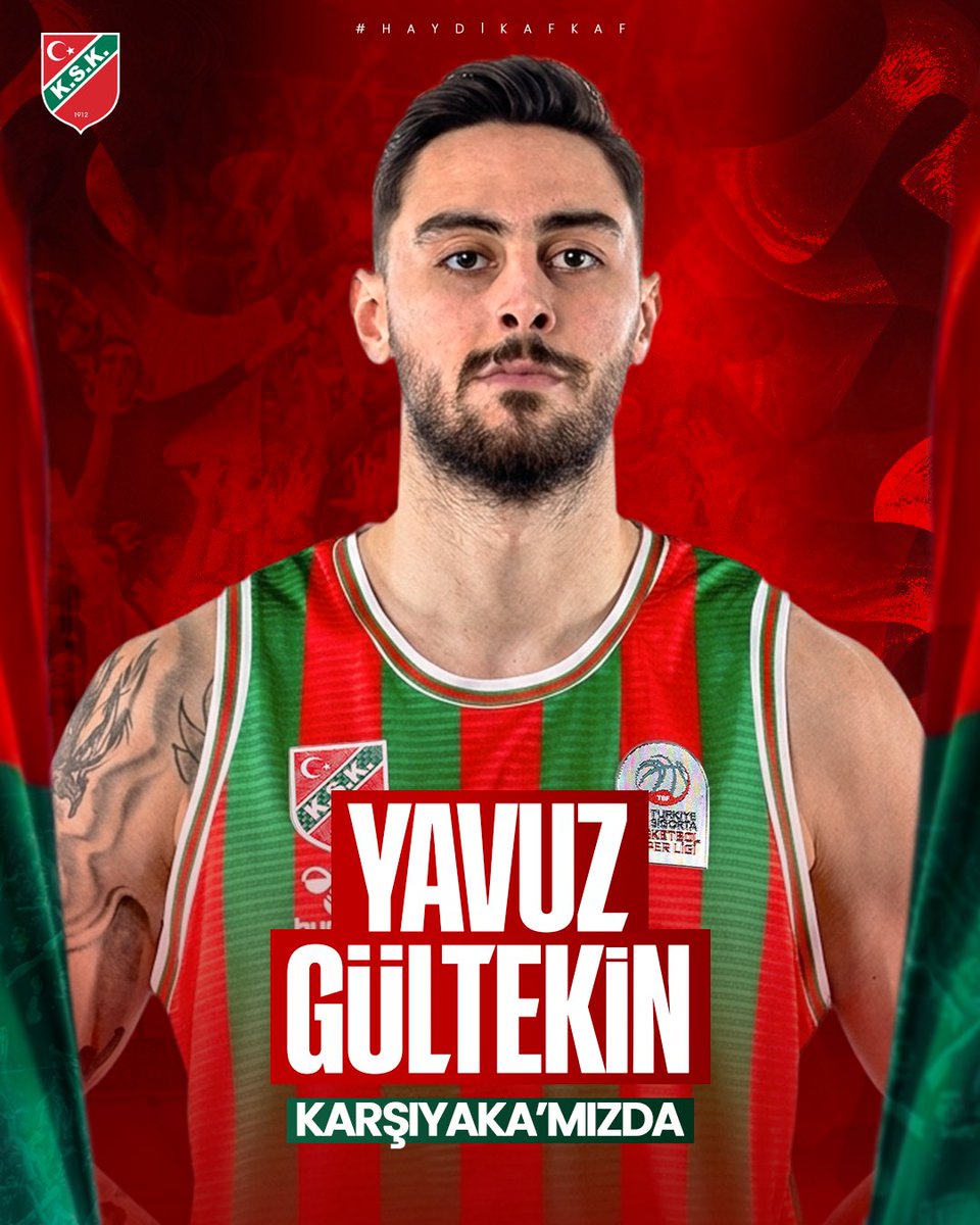 KSKBasket's tweet photo. Karşıyaka’ya hoş geldin 𝐘𝐚𝐯𝐮𝐳 𝐆𝐮̈𝐥𝐭𝐞𝐤𝐢𝐧! 💚❤️ https://t.co/mHwNVgwVUj