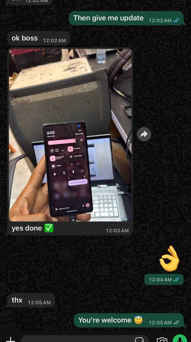 onessiti's tweet photo. Our happiest Customer

Don’t Waste time 🕰️

Pixel Official Network Unlocked
Update reset flash anything do and enjoy

GOOGLE PIXEL SERVICES AVAILABLE 

ANY BUILD SUPPORTED 

Frp Off❌❌❌

CONTACT US https://t.co/tCSwEf5euT