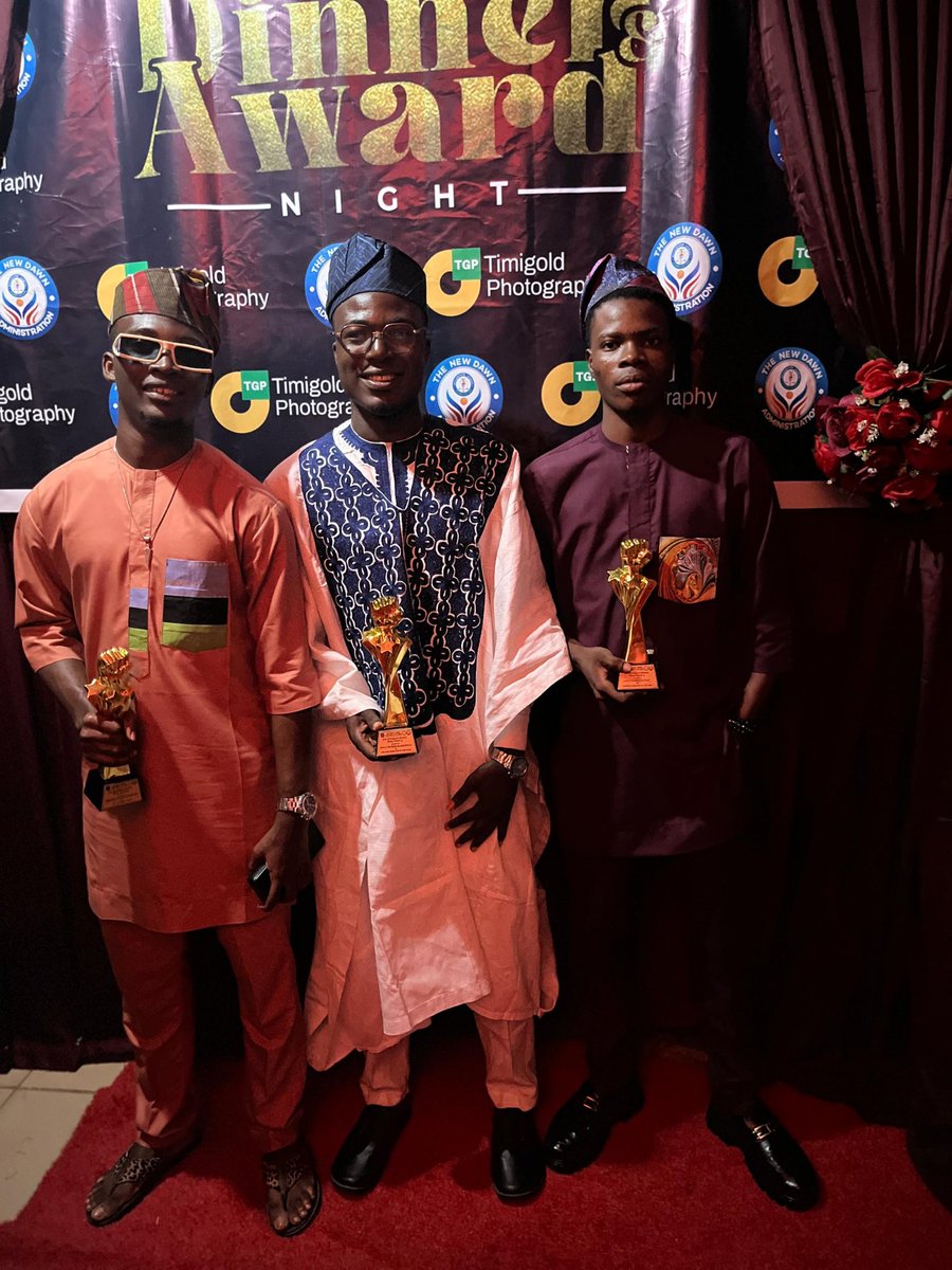 OLAREWAJU690381's tweet photo. Delayed, not denied. 
Humbled to be recognized as Welfare Director of the Year at the Unilorin SU Dinner &amp; Awards Night '26. 🏆
Thank you to everyone who believed in the vision and supported the journey. This is only the beginning. To God alone be all the glory.
#UnilorinSU https://t.co/eA1MJzIRpP