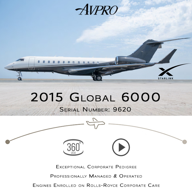 leader_luxury's tweet photo. New to market - 2015 #Global 6000 available through Avpro
Professionally managed & operated
More details at: https://t.co/bv4zJoIgd5
#bizav #aircraftforsale #privatejet #privateflying #jetforsale #businessaviation
Join our mailing list here: https://t.co/Qb5ens9P23 https://t.co/yLxHDz3NUr
