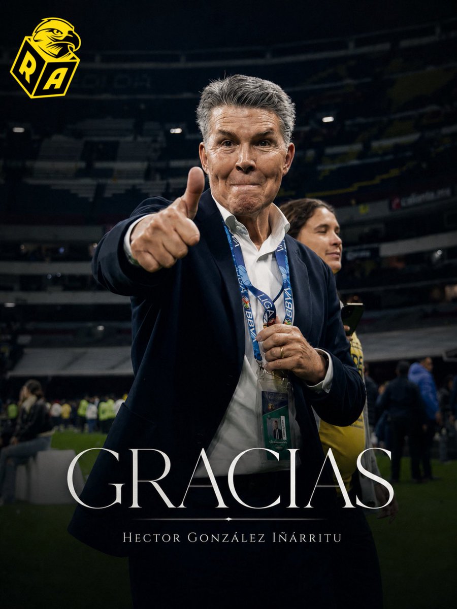 ResacaAmerica's tweet photo. 🚨¡OFICIAL!🚨

Hector González Iñárritu deja el cargo de presidente operativo de nuestro equipo. 🫡

Después de cuatro años de gestión, el directivo sale del equipo tras haber obtenido seis campeonatos con las águilas. 🏆

¡¡GRACIAS POR TODO, HECTOR!! 🦅 https://t.co/h3YvFgAT21