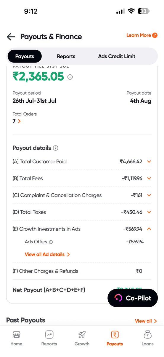 somadares's tweet photo. @SwiggyCares @harshamjty Three times. Three unauthorized Ads deductions from my restaurant payouts. My latest payout again includes an Ads charge I never approved. If partners have to constantly monitor payouts for unexpected deductions, that’s a serious trust issue. Refund https://t.co/4cWl2vbk4l