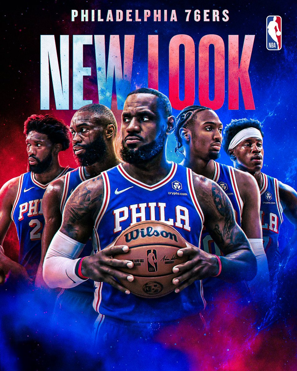 NBAIndia's tweet photo. A new era, a new look ❤️💙

The Sixers will be ones to watch out for in the 2026-27 season. 🔥

#BrotherlyLove https://t.co/yYZdOpTd1H