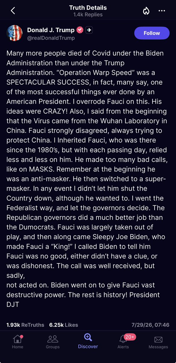 IvanRaiklin's tweet photo. Assessment:  Expect @realDonaldTrump to pardon everyone that participated in Operation Warp Speed including himself.  A vaccine so fantastical, that it requires a pardon for the millions it destroyed.

Bookmark this. https://t.co/9djw2Nkwo1