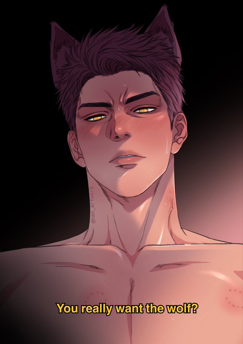 nan_artwork's tweet photo. POV: You nibble and tease him a little too much, and when you look up, he’s already staring down at you like this.

—
“Loving Your Scent” Ep 4 now up on Patre0n :
https://t.co/k4WrRErczV https://t.co/ygUzHHL9Y2