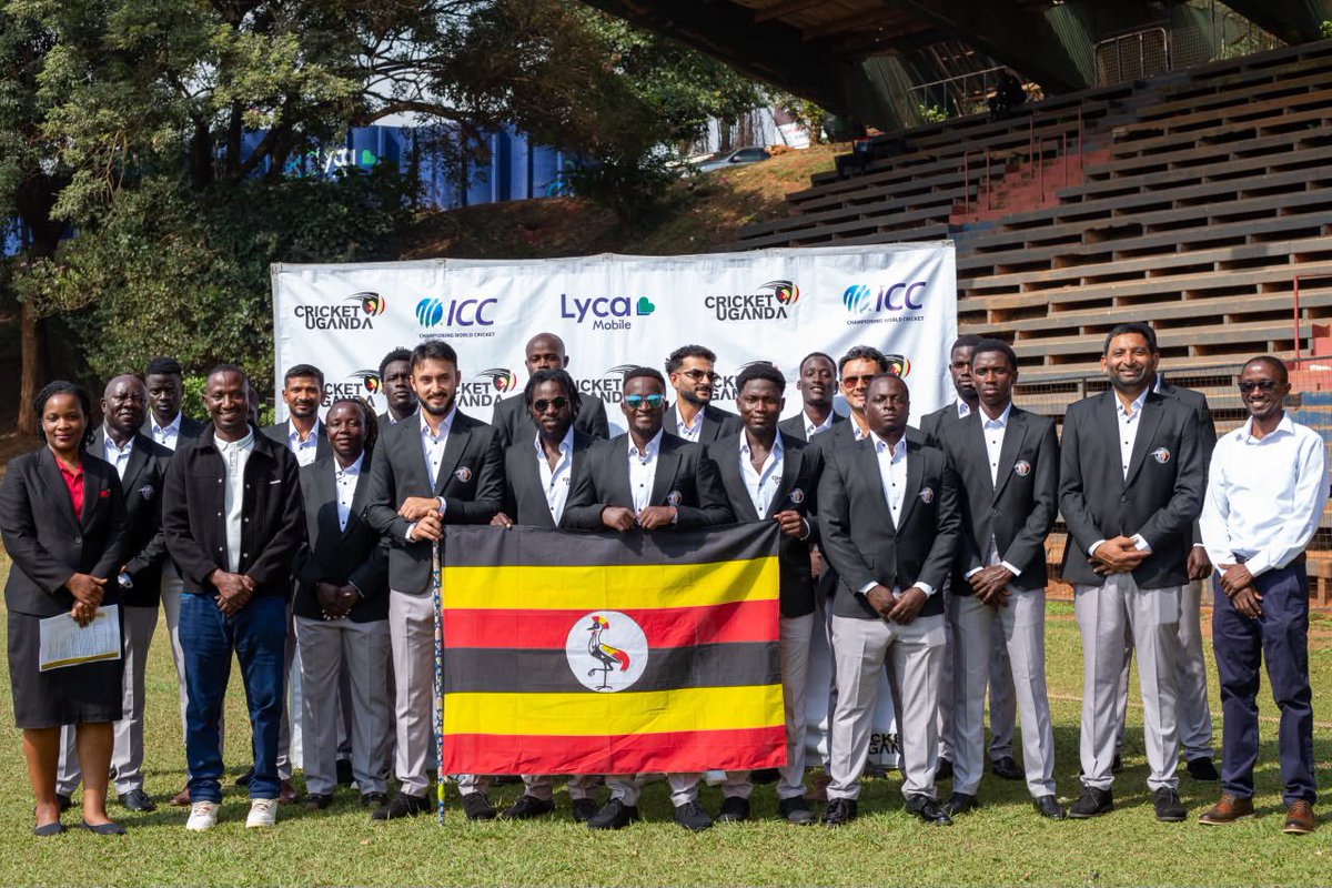 CricketUganda's tweet photo. MISSION TANZANIA 🇺🇬🏏
Cricket Cranes have been flagged off to Dar es Salaam.

18 points. 10 matches unbeaten. Five games to go. Another step closer to the 2027 World Cup dream.

The final push starts now.

*Full Story:* https://t.co/femAvuTEJ3 

#LycaConnectsCricket https://t.co/qS9bSfr4TP