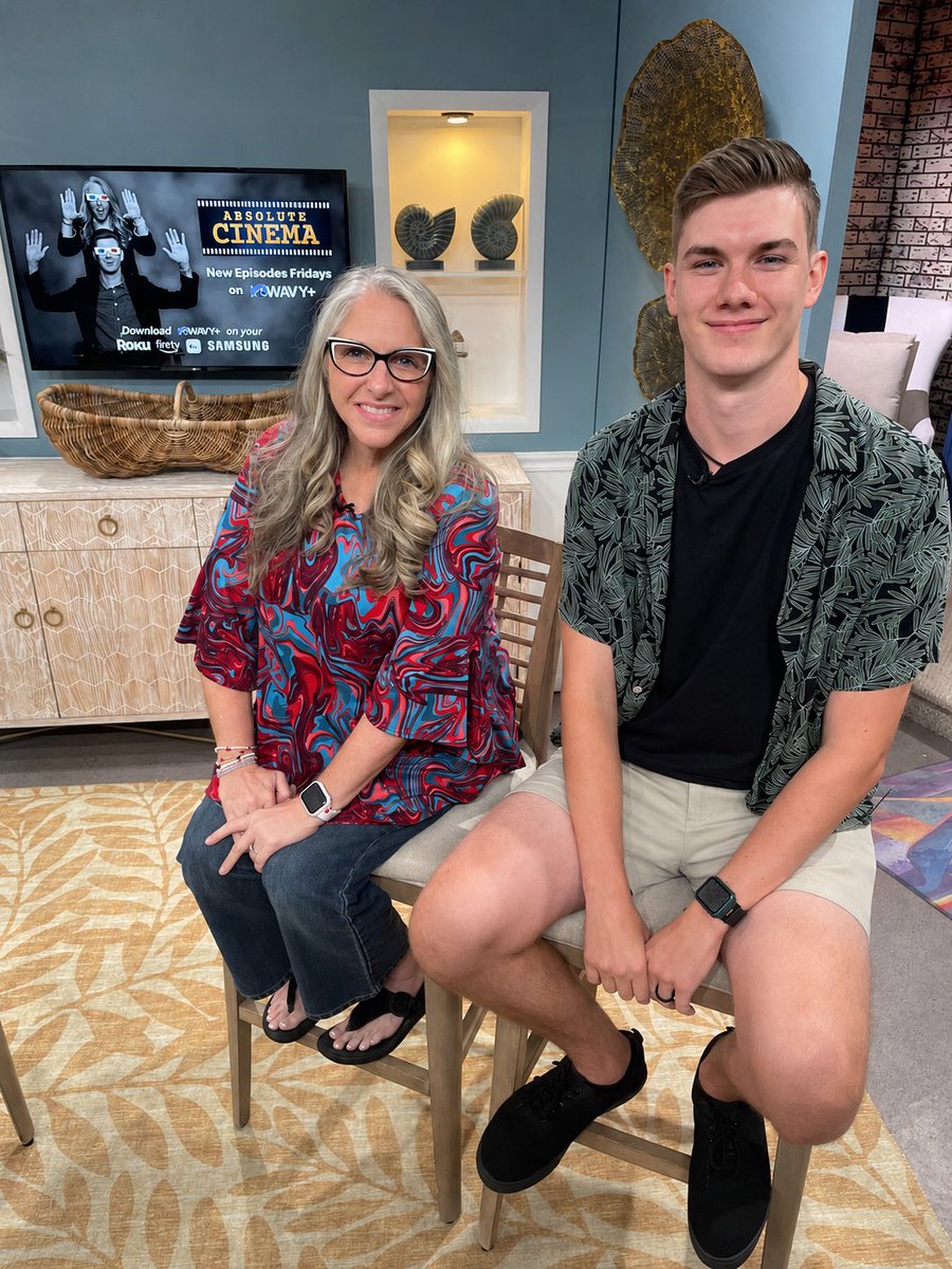 hrsWAVY's tweet photo. @chris_wynn98 and @writinlife are literally ABSOLUTE CINEMA! Check out the hit WAVY+ show for free on the app! https://t.co/ojRhYust6b