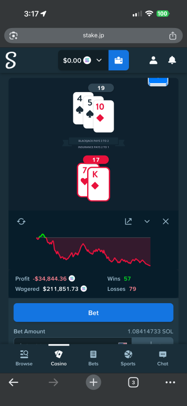 crimeuhq's tweet photo. has to be the black day for me of gambling. 
this site is so fucking rigged @StakeEddie @Stake 

need a loan rn, hmu will pay back with a good intrest https://t.co/HIh20LCrzW