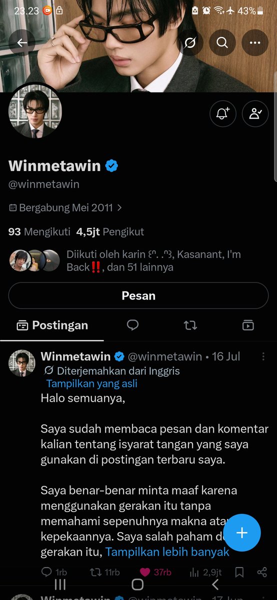 Chantikaaaa00's tweet photo. @WinUnionINA @winmetawin akuu mau kkkk. aku udhh ngikutin win dari 2gether dan pengen bngt ketemu tapi belum kesampean 🥺🙏 https://t.co/gFFVoKoHMc