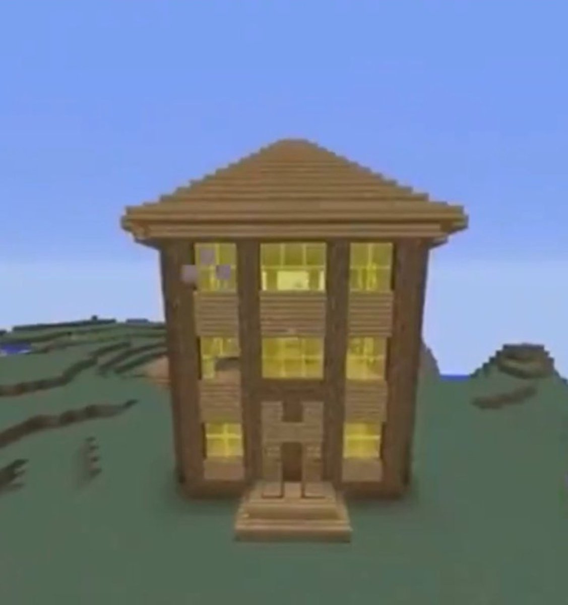 SaladaFlores69's tweet photo. gente se liga nessa casa que eu fiz no Minecraft :D https://t.co/6WYt8b2ags