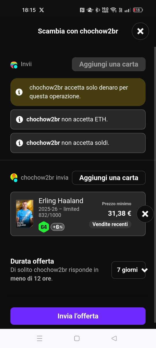Marshmallow_bot's tweet photo. Curious how these characters still find fertile ground in the game. I understand that it is difficult to stem this practice, but this is how the market is polluted. It’s probably time to add some solana to my account. #sorare https://t.co/UmOTQaXN8O